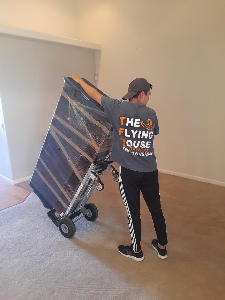 Local moving crew loading a Bay Area truck