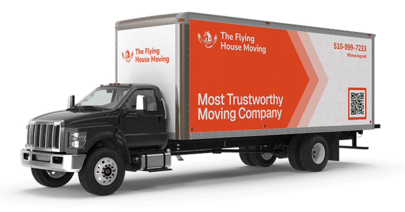 The Flying House Moving Services moving truck